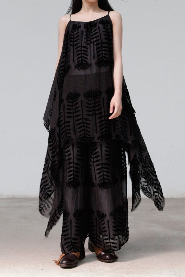 MUTEDANCE black silk dress MD22SS66 PM28